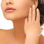 10k White Gold Princess-cut Diamond Promise Ring (1/10 cttw, I-J, I1-I2)