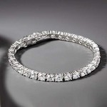 Ross-Simons 15.00-17.00 ct. t.w. CZ Tennis Bracelet in Sterling Silver For Women Ross-Simons 15.00-17.00 ct. t.w. CZ Tennis Bracelet in Sterling Silver For Women