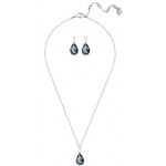 SWAROVSKI Women's Vintage Tear Drop Necklace & Earrings 2 Piece Set Crystal Jewelry Collection