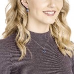 SWAROVSKI Women's Vintage Tear Drop Necklace & Earrings 2 Piece Set Crystal Jewelry Collection