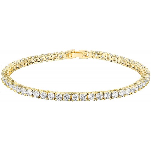 PAVOI 14K Gold Plated Cubic Zirconia Classic Tennis Bracelet | Gold Bracelets for Women | Size 6.5-7.5 Inch PAVOI 14K Gold Plated Cubic Zirconia Classic Tennis Bracelet | Gold Bracelets for Women | Size 6.5-7.5 Inch