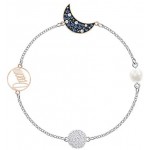 Swarovski Women's Symbols Evil Eye, Flower, Feather, Moon, Heart, Lucky Charm, Faith, Dragonfly Crystal Bracelet Collection