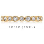 Half Eternity Band Ring, 1/4 CT Round Shaped 2 MM HI-SI Diamond Ring, Stackable Gold Jewelry, Fine Jewelery Collection, Proposal Ring for Her, 14K Gold Half Eternity Band Ring, 1/4 CT Round Shaped 2 MM HI-SI Diamond Ring, Stackable Gold Jewelry, Fine Jewelery Collection, Proposal Ring for Her, 14K Gold