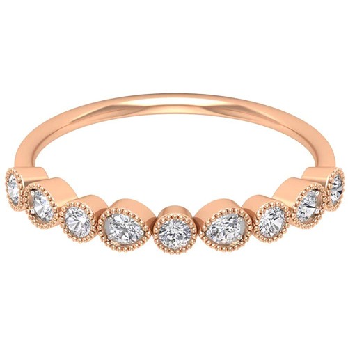 Half Eternity Band Ring, 1/4 CT Round Shaped 2 MM HI-SI Diamond Ring, Stackable Gold Jewelry, Fine Jewelery Collection, Proposal Ring for Her, 18K Gold Half Eternity Band Ring, 1/4 CT Round Shaped 2 MM HI-SI Diamond Ring, Stackable Gold Jewelry, Fine Jewelery Collection, Proposal Ring for Her, 18K Gold