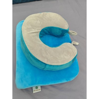 VN DREAM Ergonomic U Shape Memory Latex Neck Support Pillow